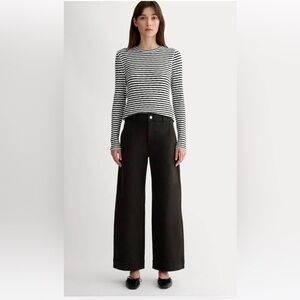 Everlane Black Wide-Leg Jeans